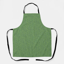 Green leopard skin pattern schürze