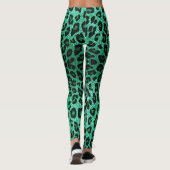 Green Leopard Sparkle Leggings (Rückseite)