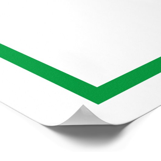 Green Letter F Poster (Ecke)