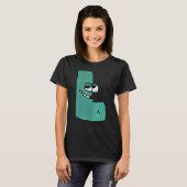 Green Letter L Alphabet Lore T-Shirt (Vorne ganz)