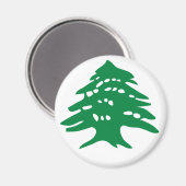 Green Libanon Cedar Magnet (Vorderseite/Rückseite)