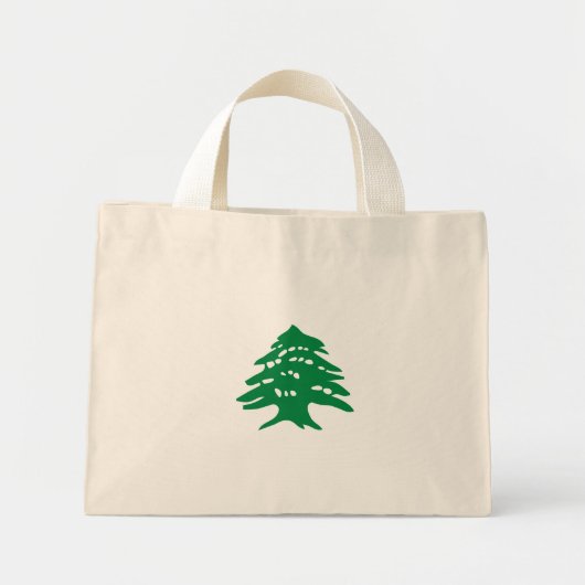 Green Libanon Cedar Mini Stoffbeutel (Vorne)