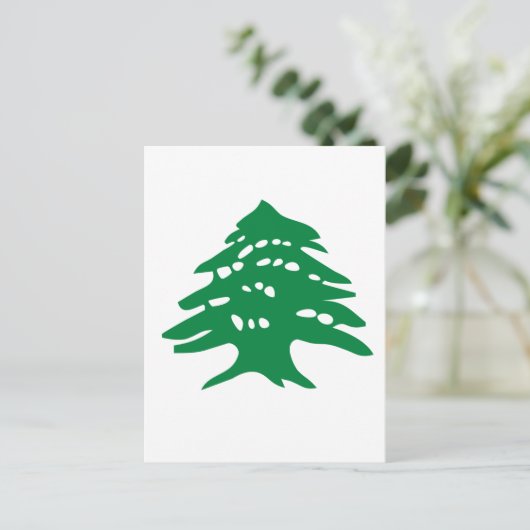 Green Libanon Cedar Postkarte (Stehend Vorderseite)