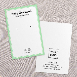 GREEN LIGHT EARRING DISPLAY LOGO SOCIAL ICON VISITENKARTE