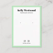 GREEN LIGHT EARRING DISPLAY LOGO SOCIAL ICON VISITENKARTE (Vorderseite)