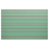 Green, Light Gray & Maroon Lines Stoff (Fat Quarter (45,7 x 55,9 cm))