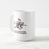 Green Light Knight Funny Mug Kaffeetasse (Vorderseite Links)