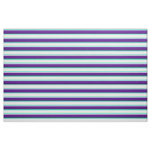 Green, Light Sky Blue, White, Indigo & Black Stoff (Fat Quarter (45,7 x 55,9 cm))