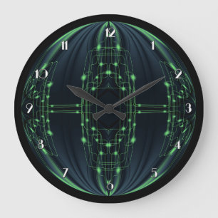Green Light Technology Wall Clock Große Wanduhr