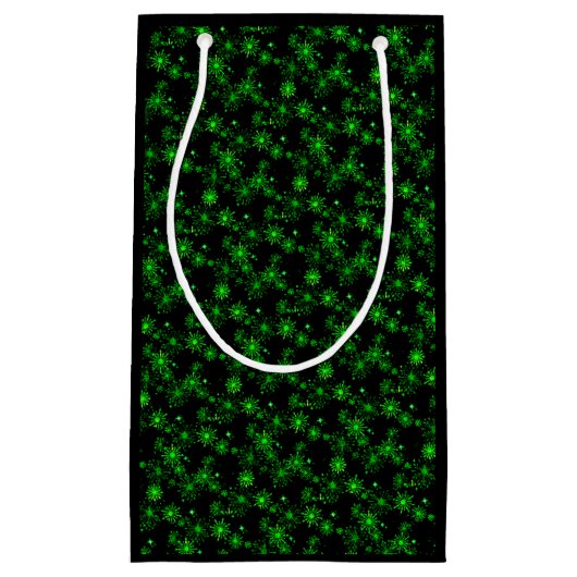 Green Lights Christmas Bag (schwarz) Kleine Geschenktüte (Vorderseite)
