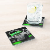 Green Lights Van Glasuntersetzer (Schrägansicht)