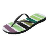 Green Lila Black Hues Badesandalen (Schrägansicht)