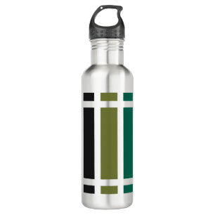 Green Lila Black Hues Edelstahlflasche