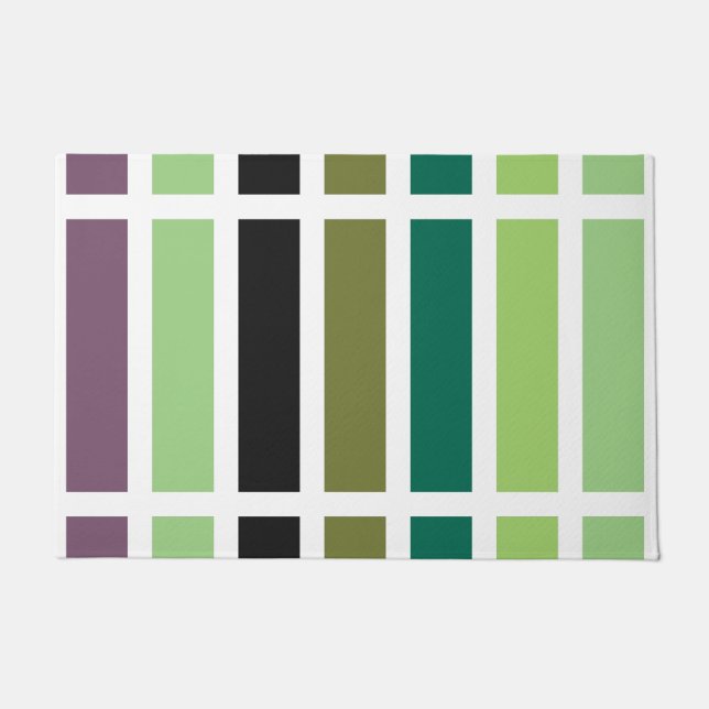 Green Lila Black Hues Fußmatte (Vorderseite)