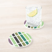 Green Lila Black Hues Getränkeuntersetzer (Seite)