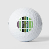 Green Lila Black Hues Golfball (Vorderseite)