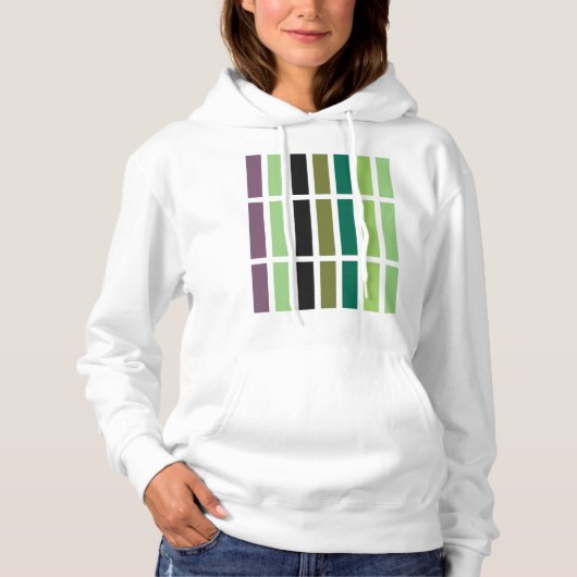 Green Lila Black Hues Hoodie (Vorderseite)