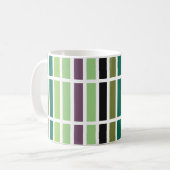 Green Lila Black Hues Kaffeetasse (Vorderseite Links)