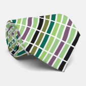 Green Lila Black Hues Krawatte (Gerollt)