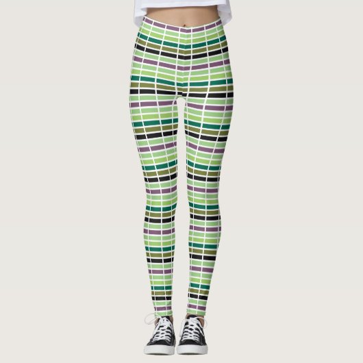Green Lila Black Hues Leggings (Vorderseite)