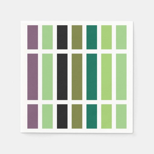 Green Lila Black Hues Serviette (Vorderseite)
