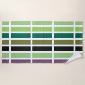 Green Lila Black Hues Strandtuch (Vorderseite)