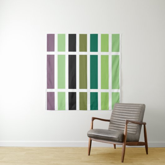 Green Lila Black Hues Wandteppich (Beispiel)