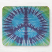 Green Lila Blue Gefärbte Krawatte Peace Sign Mouse Mousepad (Vorne)
