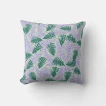 Green Lila Fern Blätter Retro 70er Blume Muster