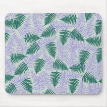 Green Lila Fern Blätter Retro 70er Blume Muster