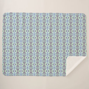 Green Lila Gray Blue Art Deco Accent Bed Stuhl Sherpadecke