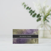 Green Lila Marble Classic Business Card Visitenkarte (Stehend Vorderseite)