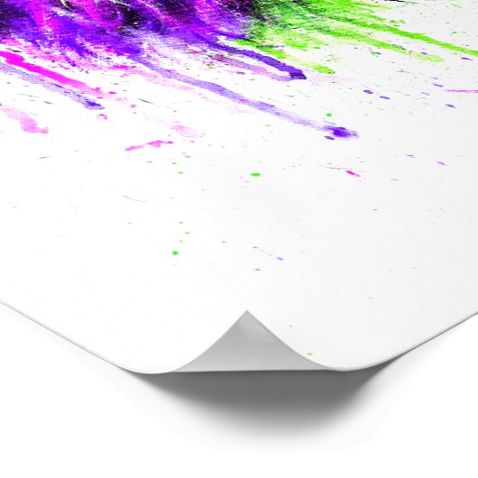 Green & Lila Poster - Löwenprint! (Ecke)