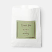 Green Lila Retro Y2K Funky Hippie Blume Muster Geschenktütchen (Vorderseite)