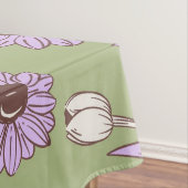 Green Lila Retro Y2K Funky Hippie Blume Muster Tischdecke (Beispiel)