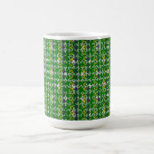 GREEN LILA YELLOW MARDI GRAS FLEUR DI LIS KAFFEETASSE (Mittel)
