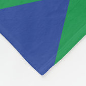 Green Lime Green Diamond Prüfmuster Fleecedecke (Ecke)