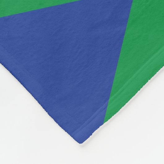 Green Lime Green Diamond Prüfmuster Fleecedecke (Ecke)