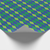 Green Lime Green Diamond Prüfmuster Geschenkpapier (Ecke)