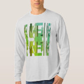 Green Limon Olive Gemustert MCM Abstrakte Art T-Shirt (Vorderseite)