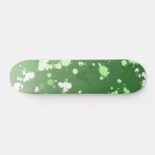 Green Limon Paint Splash Abstrakt Skateboard (Horizontal)