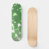 Green Limon Paint Splash Abstrakt Skateboard (Vorderseite)