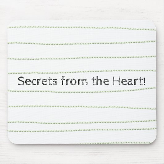 Green Lines Secrets Heart Mouse Pad! Mousepad (Vorne)