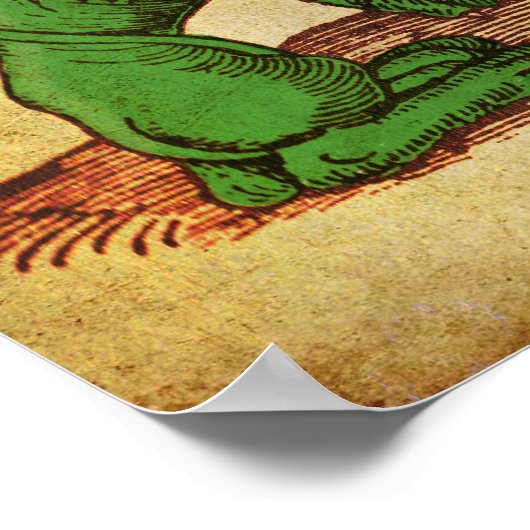 Green Lion Alchemy Poster (Ecke)