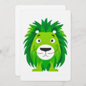 Green Lion Art Card (Vorne/Hinten)