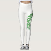 Green Lion Head auf allen farbigen Leggings (Vorderseite)