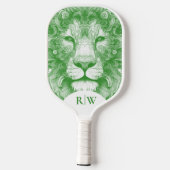 Green Lion illustriert Pickleball Schläger (Rückseite)