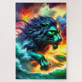 Green Lion Puzzle (Vertikal)