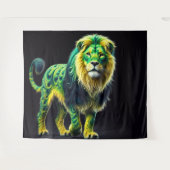 Green Lion Wandteppich (Vorderseite (Horizontal))