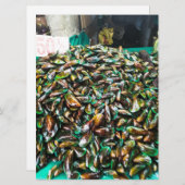 Green Lipped Mussels For Sale Einladung (Vorne/Hinten)